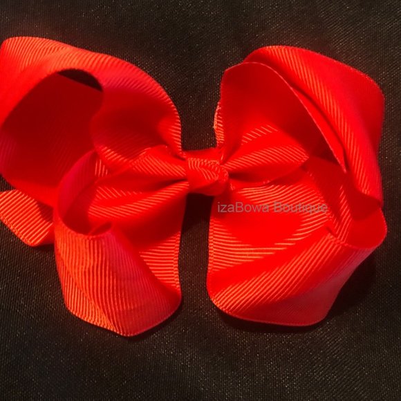 Hand Crafted Other - Red 4" Boutique Bow -kids- 4B2124 Handmade NWT Boutique